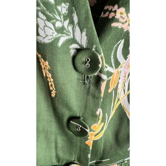 UO Urban Outfitters Matilda Floral Button-Up V-Neck Jumpsuit Size Small - Picture 8 of 13